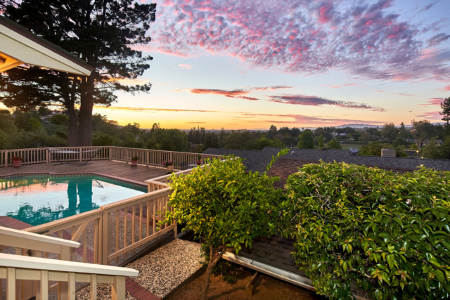 Country Club Home at Sunset