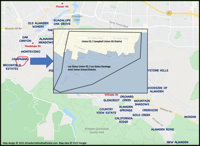 Campagna School District Boundary Map