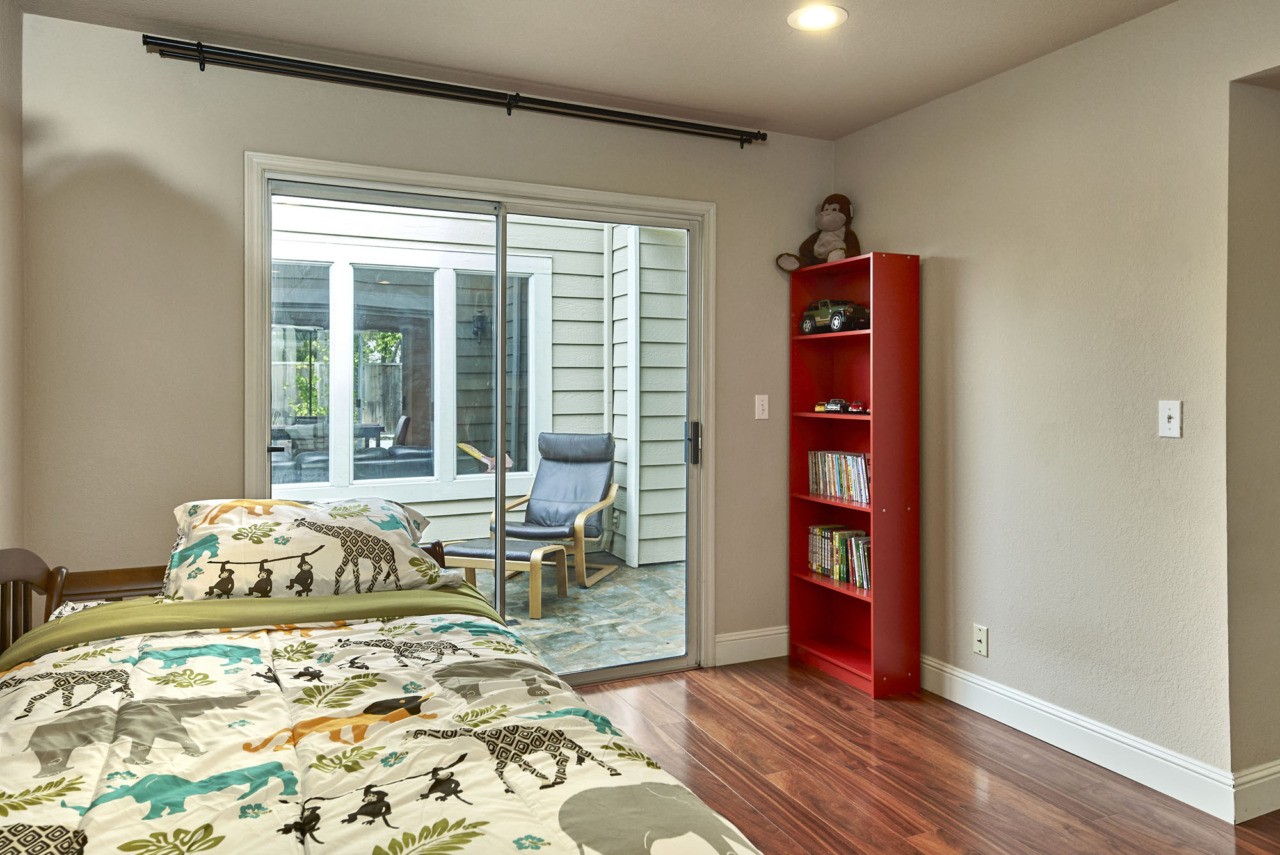 1180 Mountain Quail Circle - Bedroom with Sliding Door to Patio