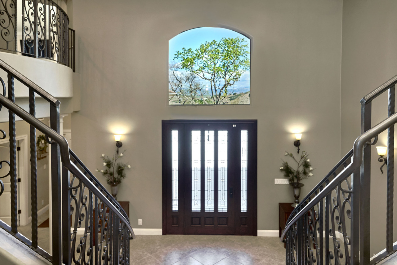21290 Cinnabar Hills Road, view out entryway picture window