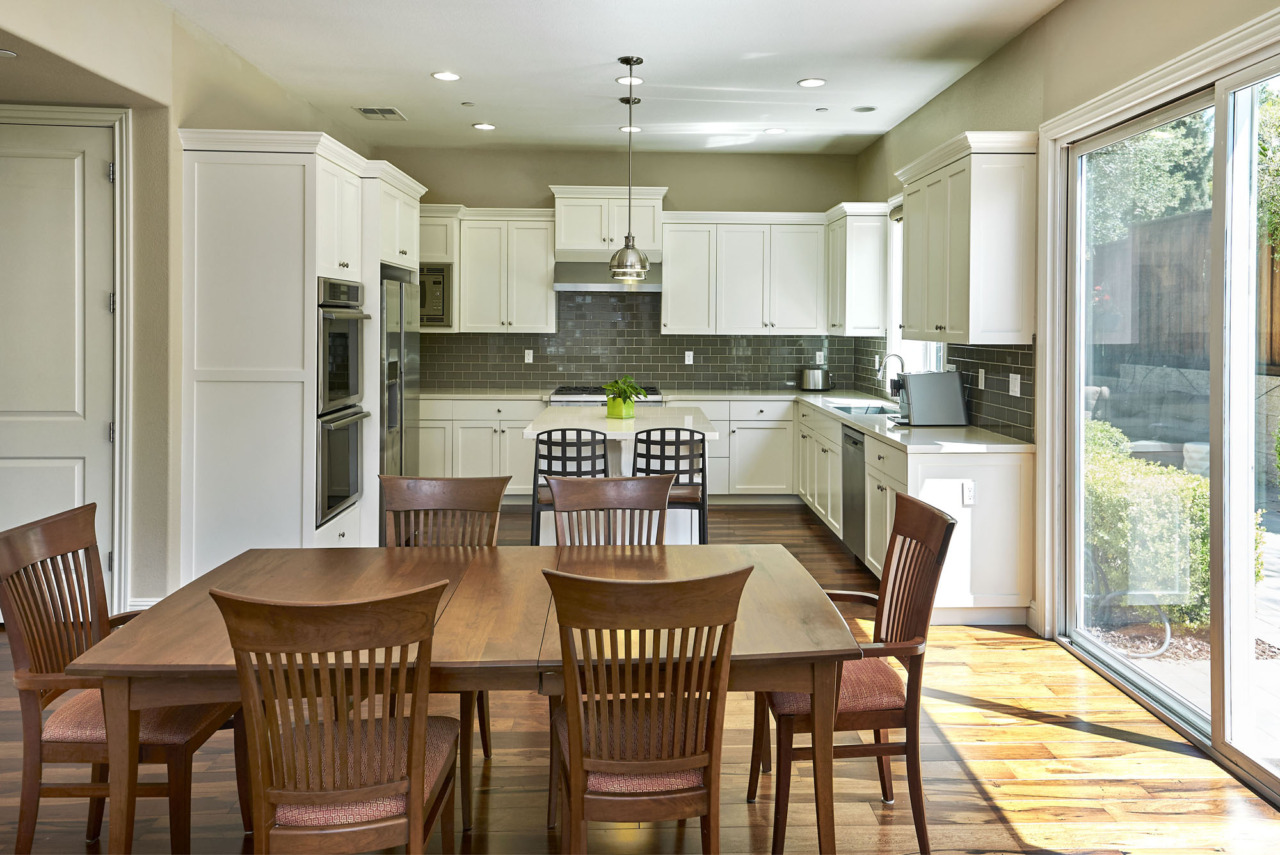 1839 Redwood Creek, dining room and kitchen with sliding glass door to porch