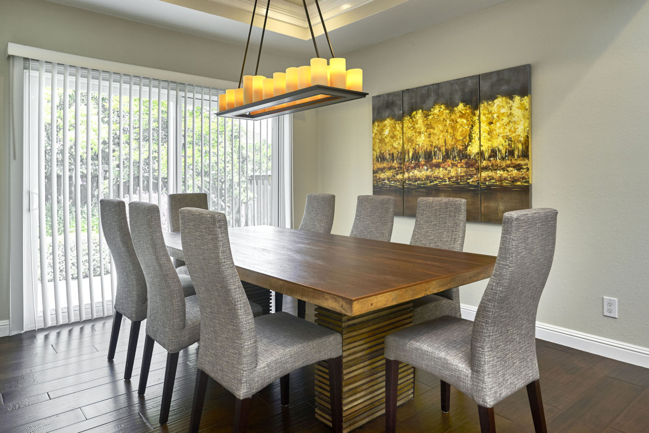 1129 Valley Quail Circle, dining room with sliding door to backyard