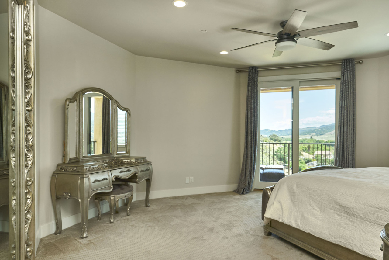 20601 Via Santa Teresa, bedroom with sliding door to patio and view