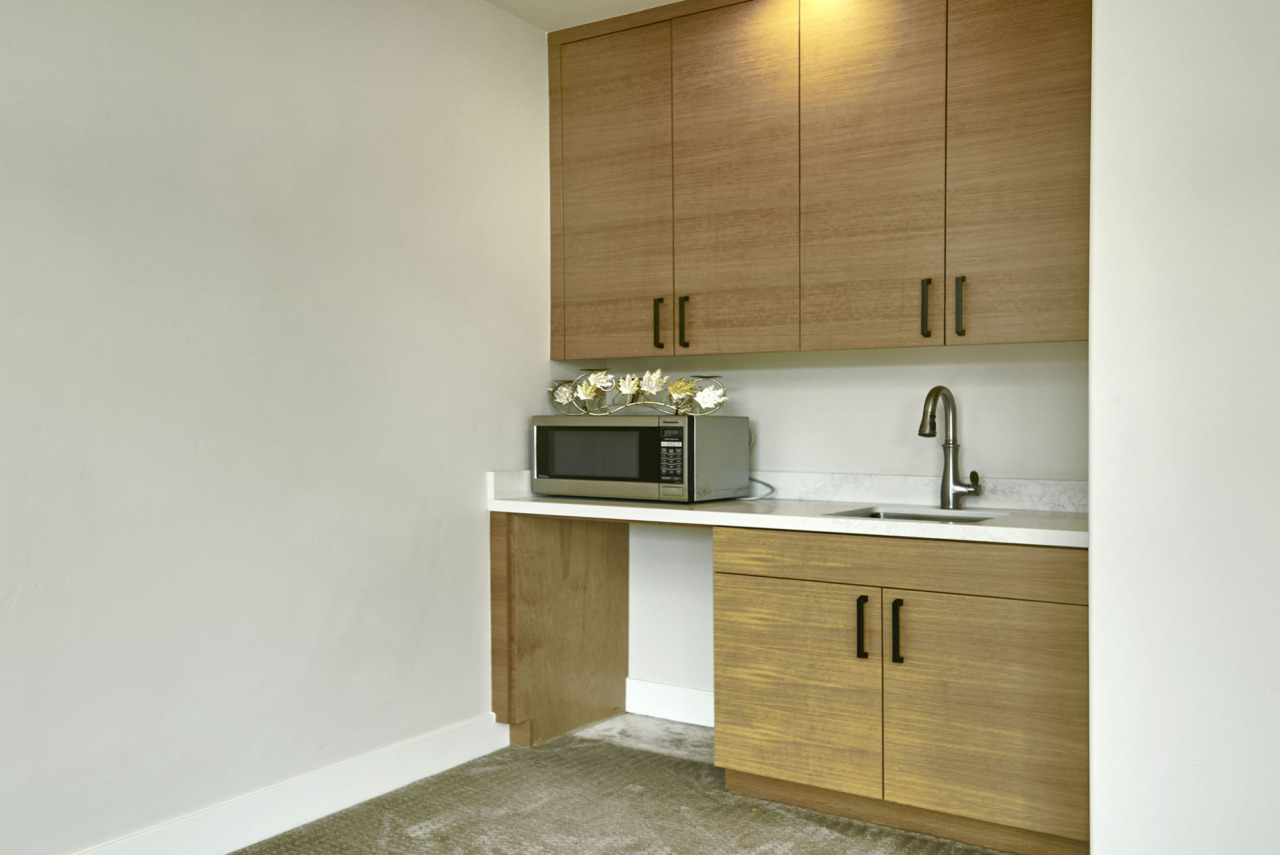 20601 Via Santa Teresa, room with sink, microwave and built-in cabinets