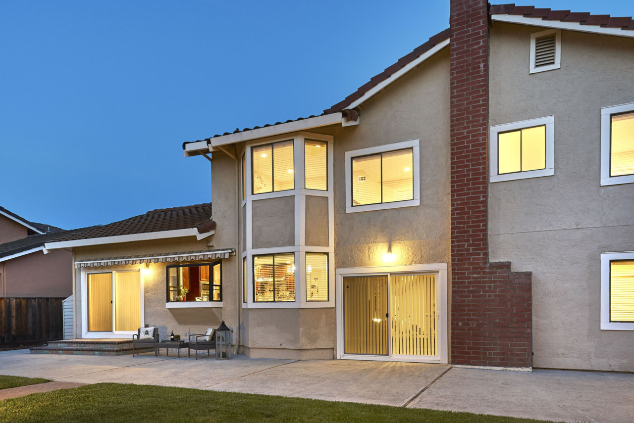 1129 Valley Quail Circle, back of house, evening (2)