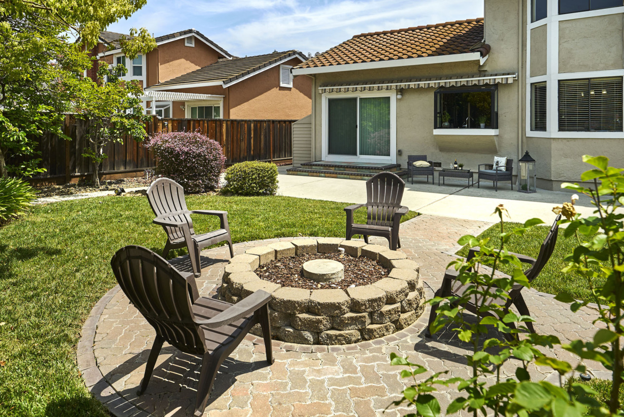 1129 Valley Quail Circle, backyard fire pit and back patio
