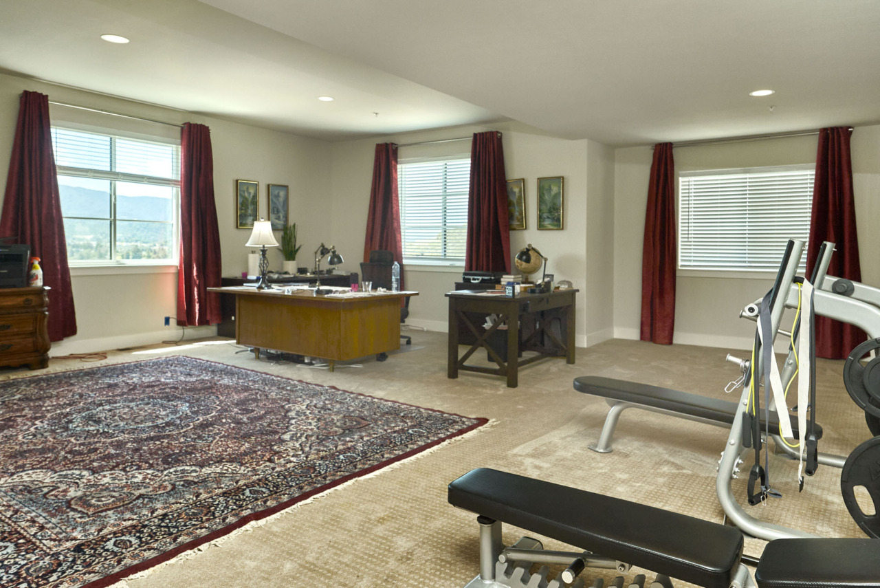 20601 Via Santa Teresa, expansive room with office area and exercise equipment