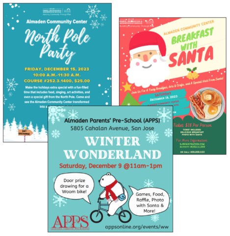 Almaden Valley Holiday Events 2023