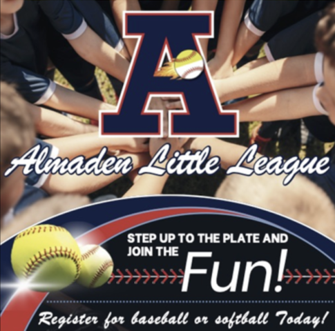 Almaden Little League Registration for Spring 2025