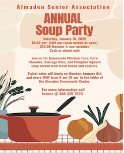 Almaden Senior Association Annual Soup Party