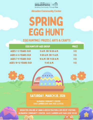 Almaden Community Center Spring Egg Hunt 2026